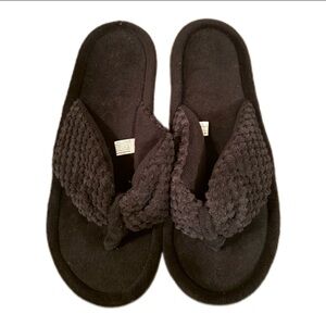 Women's ultra ideas black slides NWT size 7-8
